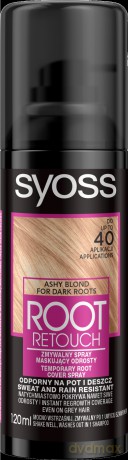 Syoss Root Retouch Zmywalny spray maskujący odrosty - Popielaty Blond 120 ml