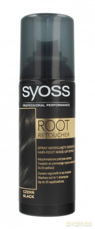 Syoss Root Retoucher Spray maskujący odrosty - Czerń 120 ml