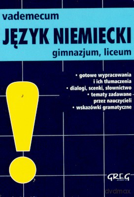 Mini Vademecum Język Niemiecki Gimnazjum Liceum [KSIĄŻKA]