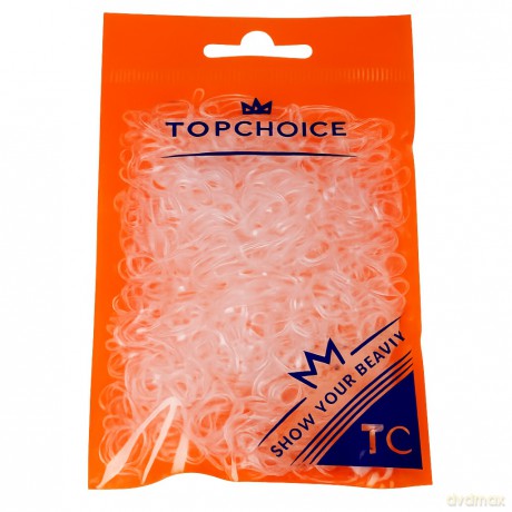 Top Choice Gumki do upinania włosów transparentne (22715) 1 op.-500 szt