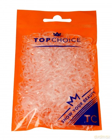 Top Choice Gumki do upinania włosów transparentne (22715) 1 op.-500 szt