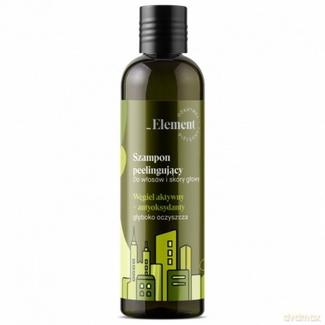 Vis Plantis Element Szampon peelingujący do włosów i skóry głowy z węglem aktywnym 300 ml