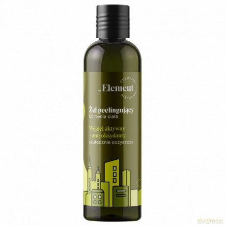 Vis Plantis Element Żel peelingujący do mycia ciała z węglem aktywnym 300 ml
