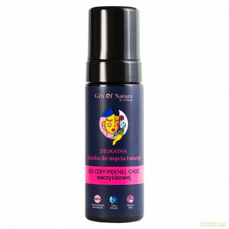 Vis Plantis Gift Of Nature Delikatna Pianka do mycia twarzy do cery naczynkowej 170 ml