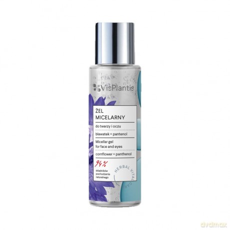 Vis Plantis Herbal Vital Care Żel micelarny do twarzy i oczu Bławatek i Pantenol 100 ml