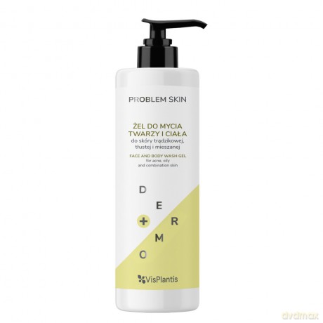 Vis Plantis Problem Skin Żel do mycia twarzy i ciała - do skóry trądzikowej,tłustej i mieszanej 400 ml