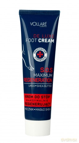 Vollare De Luxe Maksymalnie regenerujący krem do stóp - mocznik i masło shea 100 ml