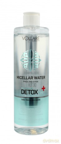 Vollare Detox Płyn micelarny do demakijażu twarzy i oczu 400 ml