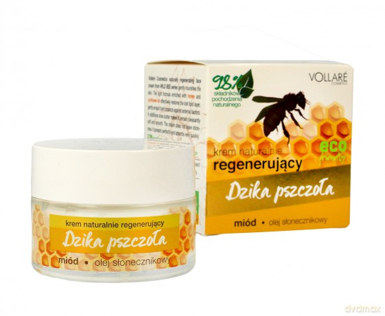 Vollare Dzika Pszczoła Krem naturalnie regenerujący do twarzy 50 ml