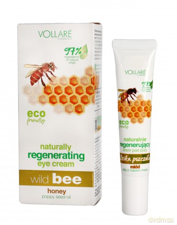 Vollare Dzika Pszczoła Krem naturalnie regenerujący pod oczy 15 ml