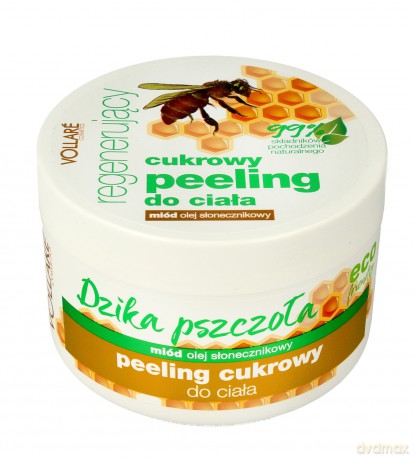 Vollare Dzika Pszczoła Peeling cukrowy do ciała regenerujący 225 ml