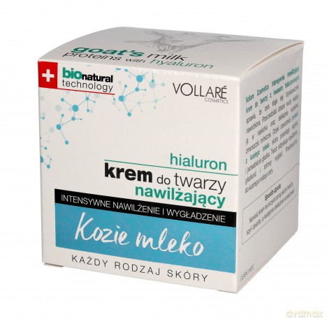 Vollare Kozie Mleko Krem do twarzy nawilżający na dzień i noc 50 ml