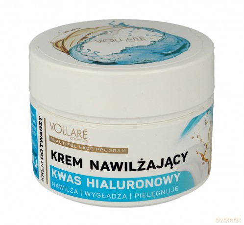 Vollare Krem do twarzy nawilżający z kwasem hialuronowym na dzień i noc 50 ml