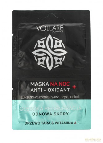 Vollare Maska na twarz,szyję i dekolt na noc - Anti-Oxidant 5 mlx2