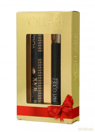 Vollare Zestaw prezentowy (Maskara Carbon Black 12ml+Eyeliner Art Code 4ml)