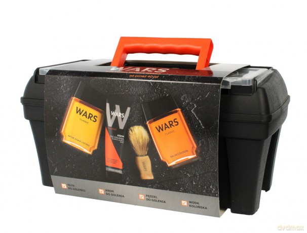 Wars Zestaw prezentowy - Skrzynka Classic (woda po/gol 90 ml+krem do gol.65g+woda kolońska 90 ml+pędzel)