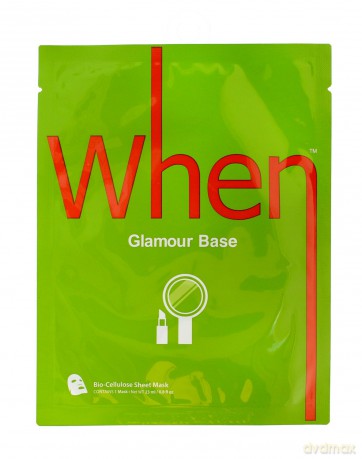 When Maska na twarz w płacie Glamour Base