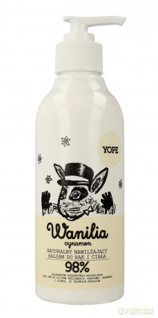 YOPE Balsam do rąk i ciała nawilżający Wanilia i Cynamon 300 ml