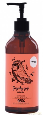 YOPE Mydło w płynie JAGODY GOJI i WIŚNIA 500 ml