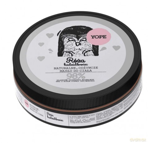YOPE Naturalne Masło do ciała odżywcze Róża i Kadzidłowiec 200 ml