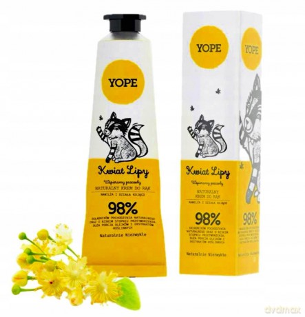YOPE Naturalny Krem do rąk Kwiat Lipy 50 ml