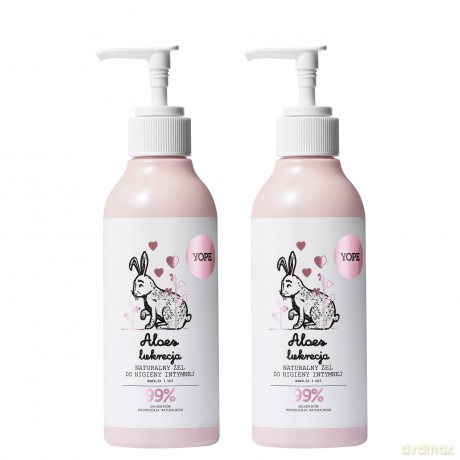 YOPE Naturalny Żel do higieny intymnej Aloes i Lukrecja 300 ml
