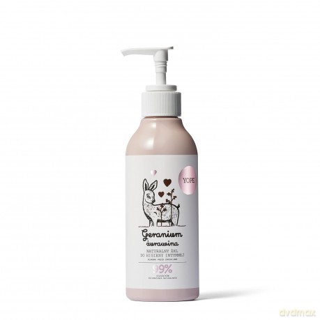 YOPE Naturalny Żel do higieny intymnej Geranium i Żurawina 300 ml