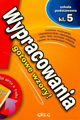 Wypracowania Kl. 5 Szkoła Podstawowa Gotowe Wzory [KSIĄŻKA]