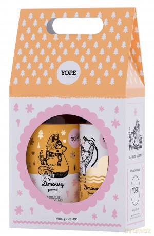 YOPE Zestaw prezentowy Zimowy Poncz (mydło w płynie 500 ml+żel pod prysznic 400 ml)