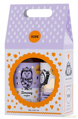 YOPE Zestaw prezentowy Zimowy Rarytas (mydło w płynie 500 ml+żel pod prysznic 400 ml)