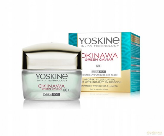 Yoskine Okinawa Green Caviar 60+ Krem wypełniający zmarszczki na dzień i noc 50 ml
