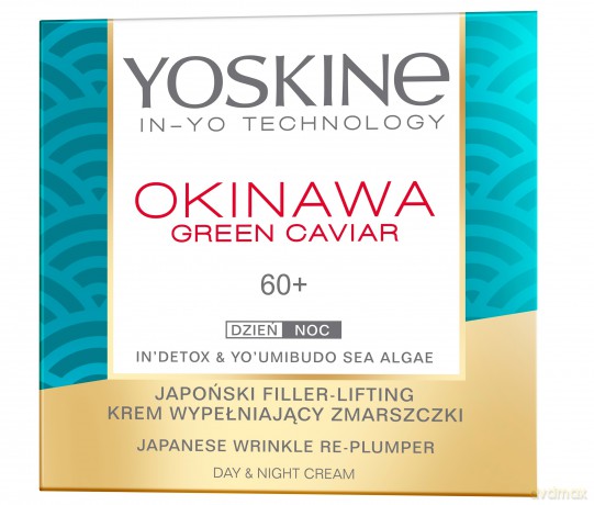 Yoskine Okinawa Green Caviar 60+ Krem wypełniający zmarszczki na dzień i noc 50 ml