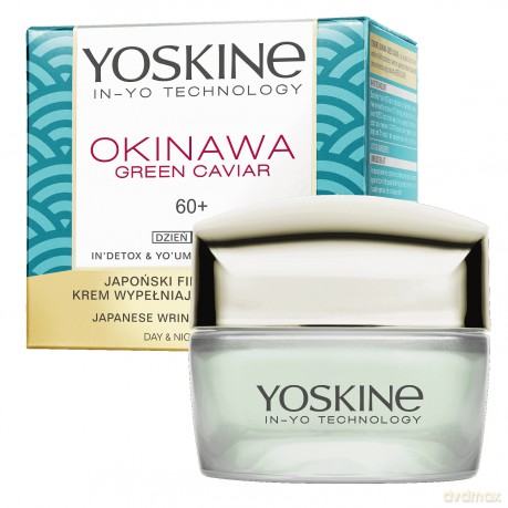 Yoskine Okinawa Green Caviar 60+ Krem wypełniający zmarszczki na dzień i noc 50 ml
