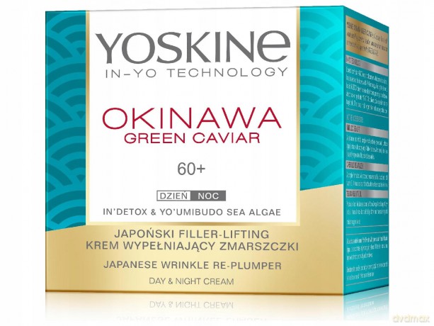 Yoskine Okinawa Green Caviar 60+ Krem wypełniający zmarszczki na dzień i noc 50 ml