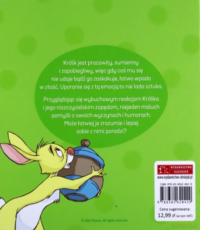 Disney Kubuś i Przyjaciele Jak widzę świat Królik już się nie złości [KSIĄŻKA]