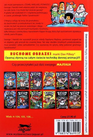 Kapitan Majtas 9 Kapitan Majtas i straszliwy spisek Stefana Spodniosika - Dav Pilkey [KSIĄŻKA]