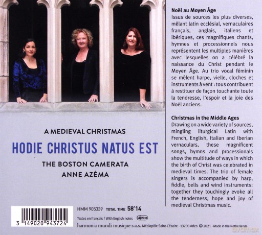 Boston Camerata Anne Azema: Hodie Christus Natus Est (digipack) [CD]