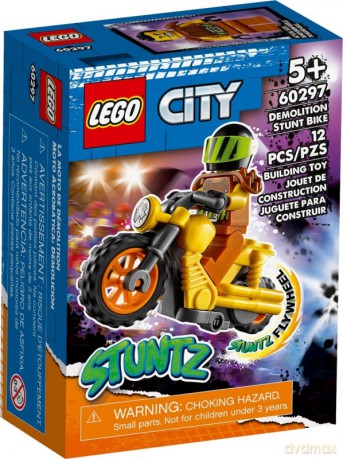 LEGO City Demolka na motocyklu kaskaderskim (60297) [KLOCKI]
