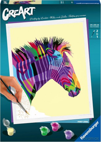 Malowanka CreArt Zebra