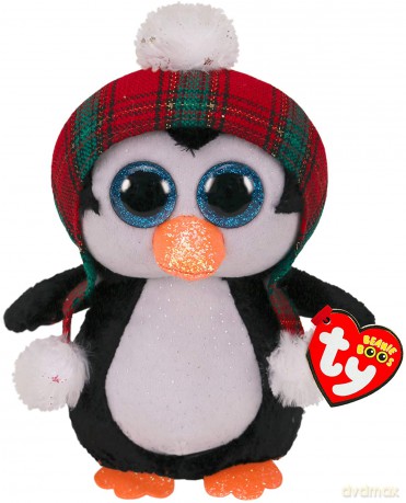 Maskotka Beanie Boos Pingwin świąteczny Cheer 15 cm
