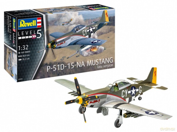 Model plastikowy Samolot 1/32 P-51 D Mustang późna wersja