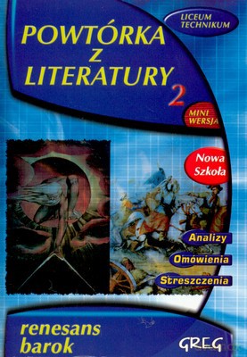 Powtórka Z Literatury 2 Renesans Barok [KSIĄŻKA]