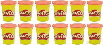 PlayDoh Tuby 12-pak Czerwony