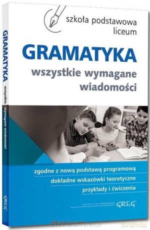 Gramatyka W Szkole Podstawowej I W Gimnazjum [KSIĄŻKA]
