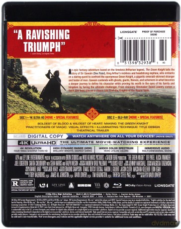 The Green Knight (Zielony rycerz) [Blu-Ray 4K]+[Blu-Ray]