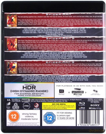 Spider-Man 1-3 [3xBlu-Ray 4K]+[3xBlu-Ray]