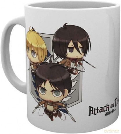 Attack On Titan Season 2: Attack On Titan Season 2 Chibi Trio Kubek