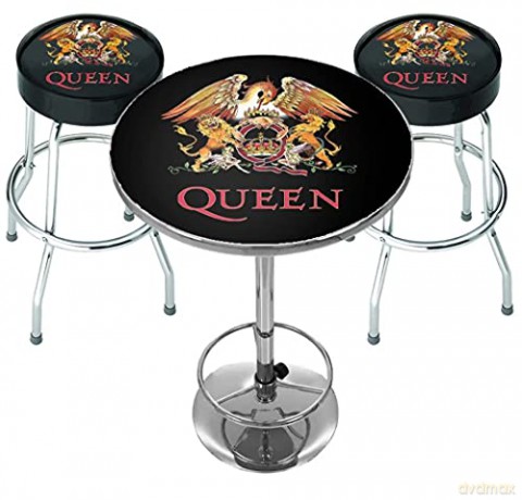 Queen: Classic Crest Zestaw barowy (Stół + 2 X stołki barowe)