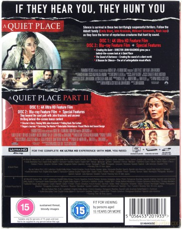 Ciche miejsce 1-2 [2xBlu-Ray 4K]+[2xBlu-Ray]