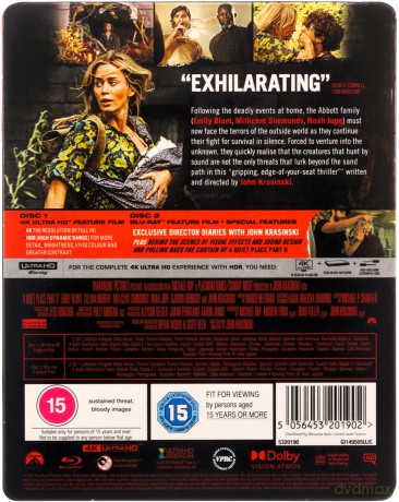 Ciche miejsce 2 (steelbook) [Blu-Ray 4K]+[Blu-Ray]